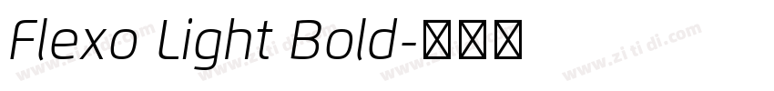 Flexo Light Bold字体转换